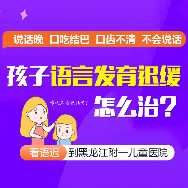精选要闻！黑龙江附一儿童医院专家李怀宁：孩子语言发育迟缓怎么训练